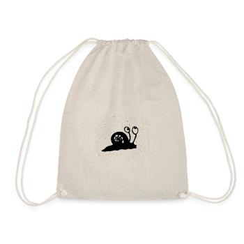 Funny animals snail - Drawstring Bag - nature - Front