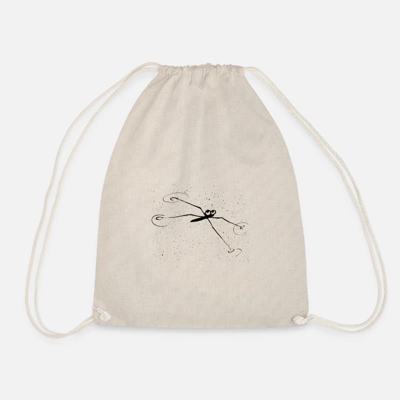 Funny animal water strider - Drawstring Bag - nature