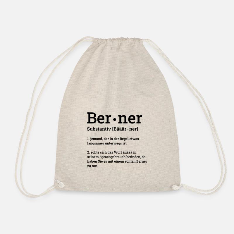Berner Definition Bern Lustig Geschenk Bärn Bärner - Turnbeutel - Natur
