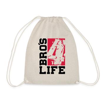 bros_4_life_cv2 - Turnbeutel - Natur - Vorne