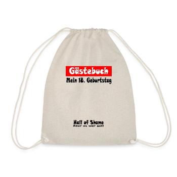 Geburtstag 18 Jahre Gästebuch Feier Geschenk Party - Turnbeutel - Natur - Vorne