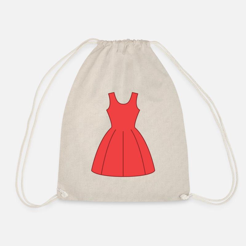 Red dress - Drawstring Bag - nature