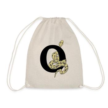 Letter o snake - Drawstring Bag - nature - Front