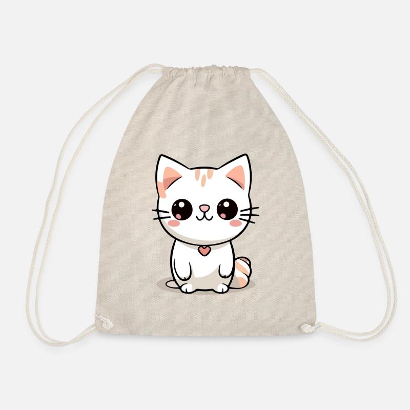 Minima the little cat - Drawstring Bag - nature