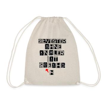 New Year's Eve without firecrackers is bad - Drawstring Bag - nature - Front