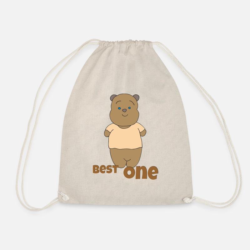 Bear Best One - Drawstring Bag - nature