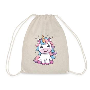 Cute Baby Unicorn – Magical Design - Drawstring Bag - nature - Front