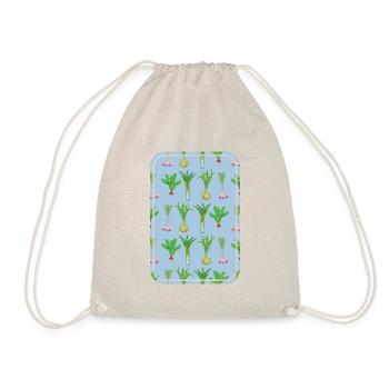Vegetable garden pattern - Drawstring Bag - nature - Front