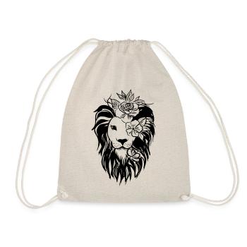 Lion is King Lion Zodiac Gift Idea - Drawstring Bag - nature - Front