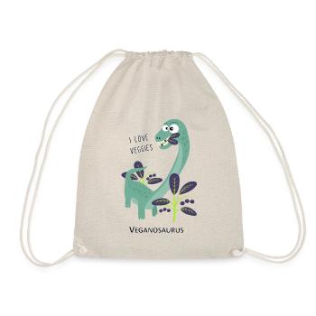 Dinosaurier Veganosaurus - Turnbeutel - Natur - Vorne