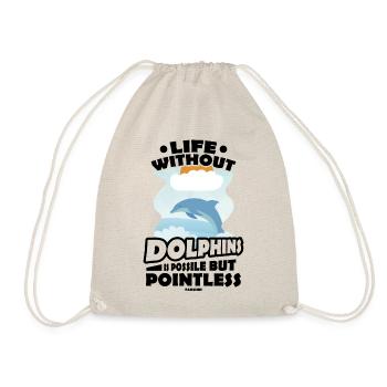 Delfin - Turnbeutel - Natur - Vorne