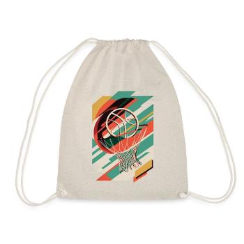 Art Deco Basketball - Drawstring Bag - nature - Front