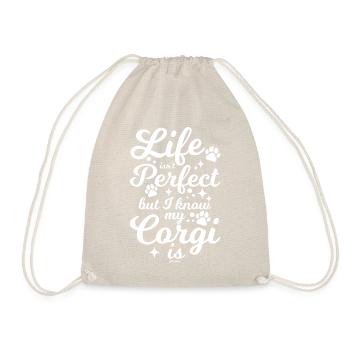 Welsh Corgi Pembroke British dog breed - Drawstring Bag - nature - Front