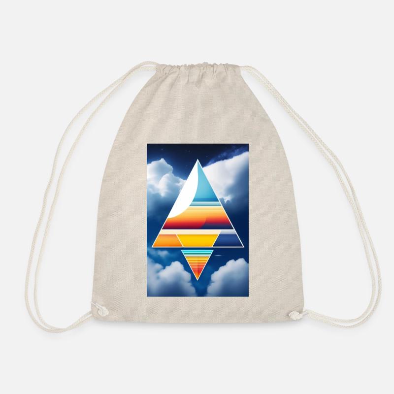Sky Triangle - Drawstring Bag - nature