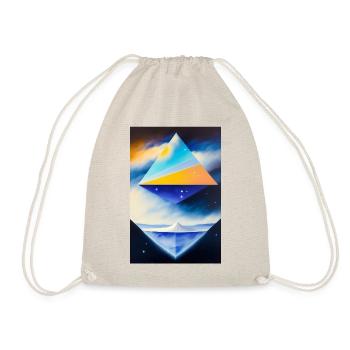 pyramide dans les étoiles - Sac de sport léger - nature - Devant