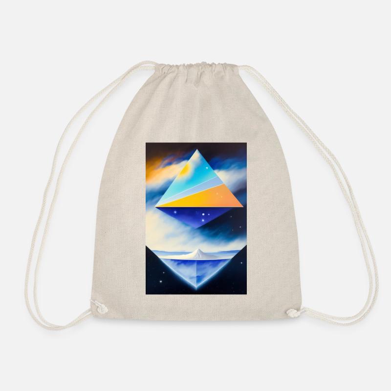 pyramide dans les étoiles - Sac de sport léger - nature