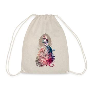 Lady Flower - Drawstring Bag - nature - Front