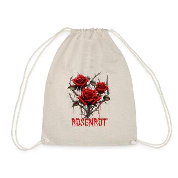 Rosenrot Dornen - Turnbeutel - Natur - Vorne