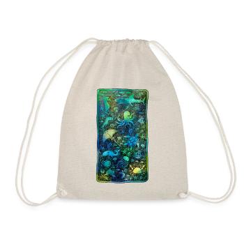 Meerestiere Underwater Love tauchen Aquarium Riff - Turnbeutel - Natur - Vorne
