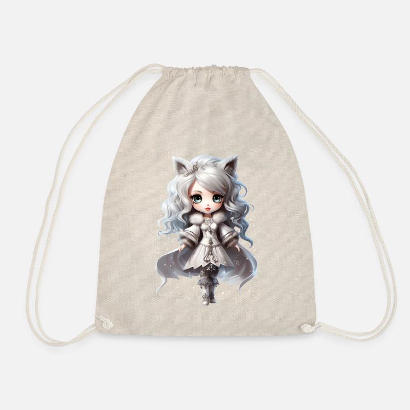 Dollie Winter - Drawstring Bag - nature