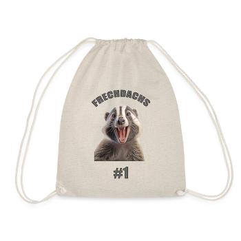 Frechdachs Nr. 1- Ein Frechdachs T-Shirt !!! - Turnbeutel - Natur - Vorne