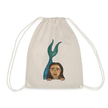 Mermaid Mermaid Save the Sea Fish - Drawstring Bag - nature - Front