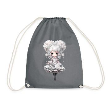Dollie Cloud - Drawstring Bag - grey - Front