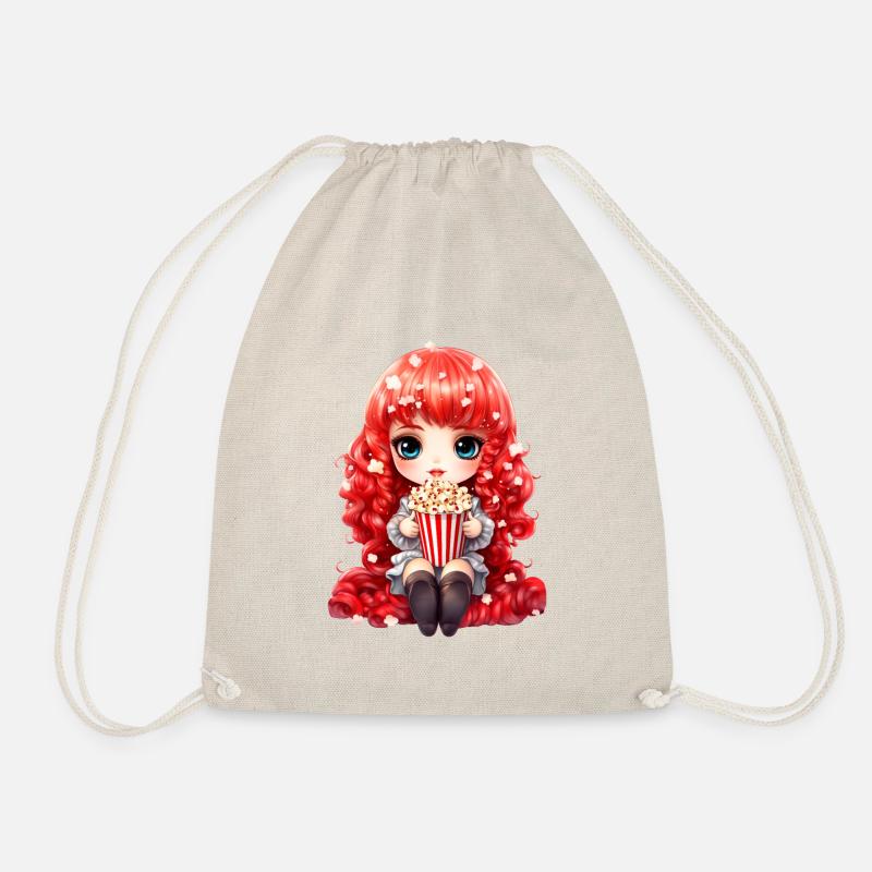 Dollie Popcorn - Drawstring Bag - nature