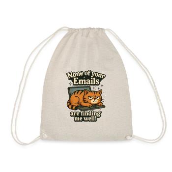 Email Office Drôle de déclaration avec chat - Sac de sport léger - nature - Devant