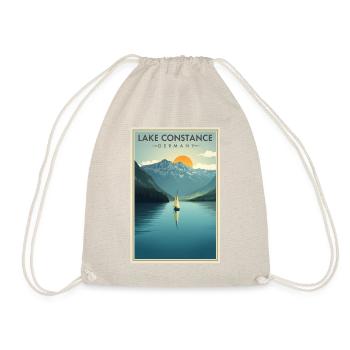 Lake Constance | Vintage Travel Poster - Turnbeutel - Natur - Vorne