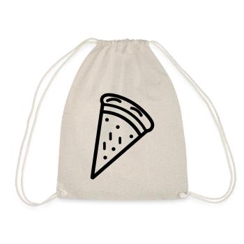Pizza slice - Drawstring Bag - nature - Front