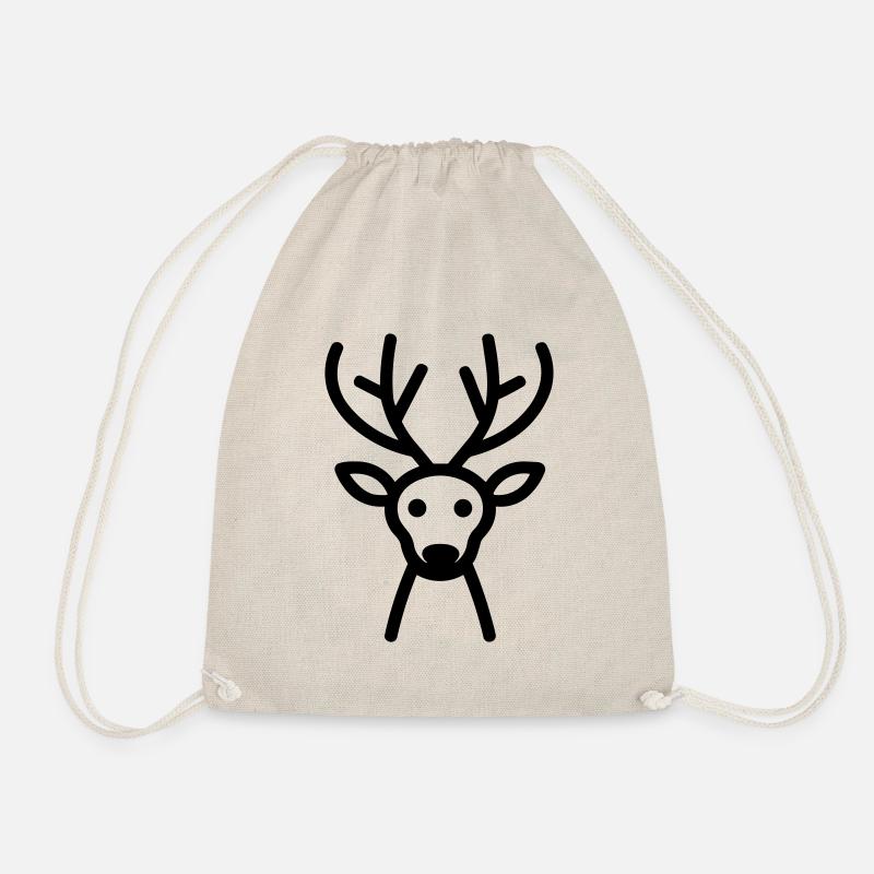 reindeer - Drawstring Bag - nature