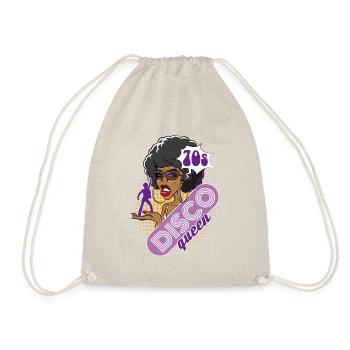 Disco Queen 70s 70s - Drawstring Bag - nature - Front