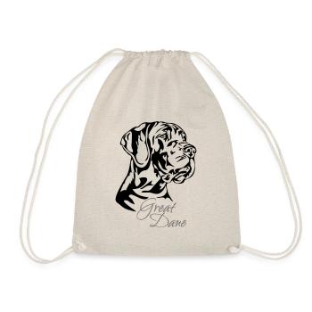 Portrait de chien Great Dane Wilsigns Great Dane Dogs - Sac de sport léger - nature - Devant