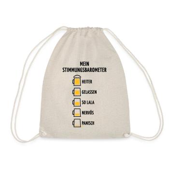Mein Stimmungsbarometer (Bier / V1 / POS) - Turnbeutel - Natur - Vorne