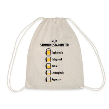 Mein Stimmungsbarometer (Bier / V2 / POS) - Turnbeutel - Natur - Vorne