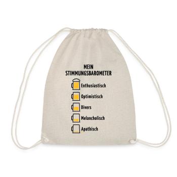Mein Stimmungsbarometer (Bier / V3 / POS) - Turnbeutel - Natur - Vorne