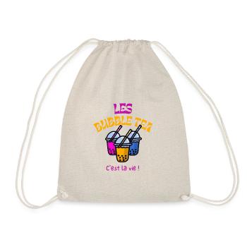 Les bubble tea, c'est la vie ! - Sac de sport léger - nature - Devant