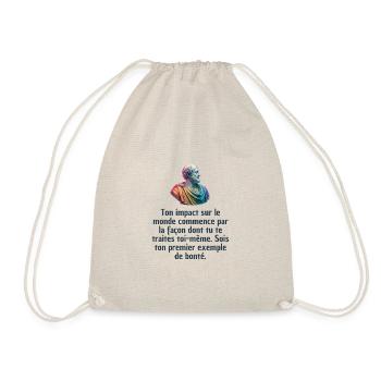 T-shirts Stoïcisme : L'inspiration à portée de soi - Sac de sport léger - nature - Devant