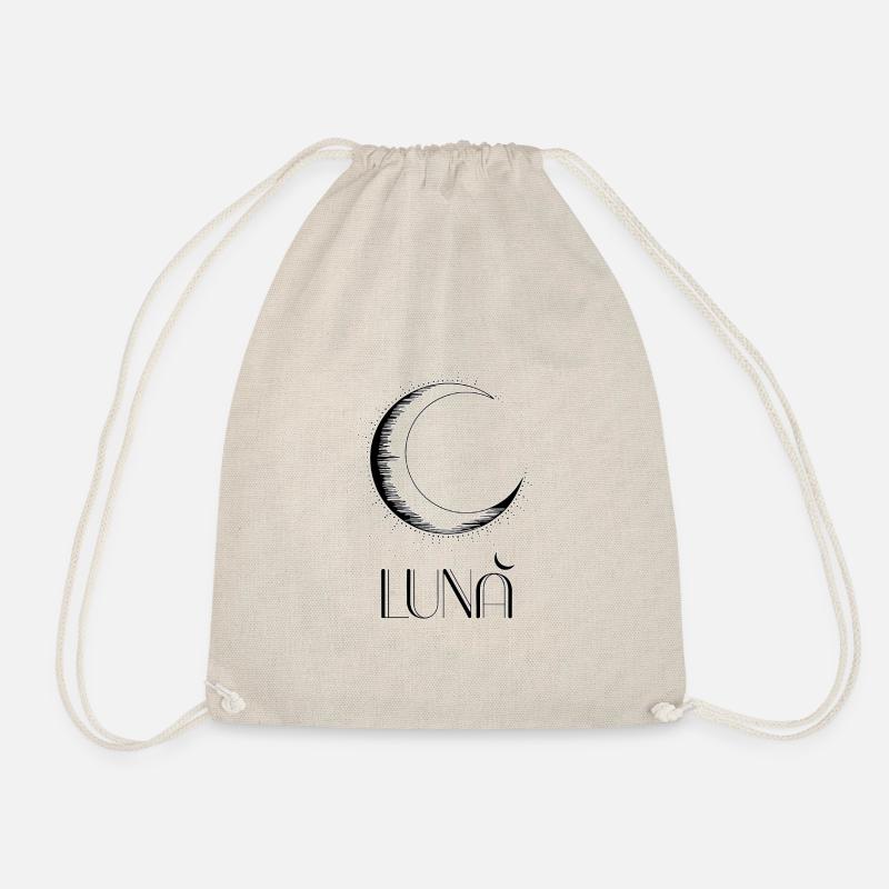 Minimalistisches „Luna“ Design - Turnbeutel - Natur