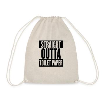 Chemises de papier hygiénique Straight Outta TP pénurie - Sac de sport léger - nature - Devant
