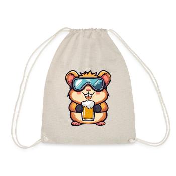 Hamster Après-Ski Bière Bande dessinée - Sac de sport léger - nature - Devant