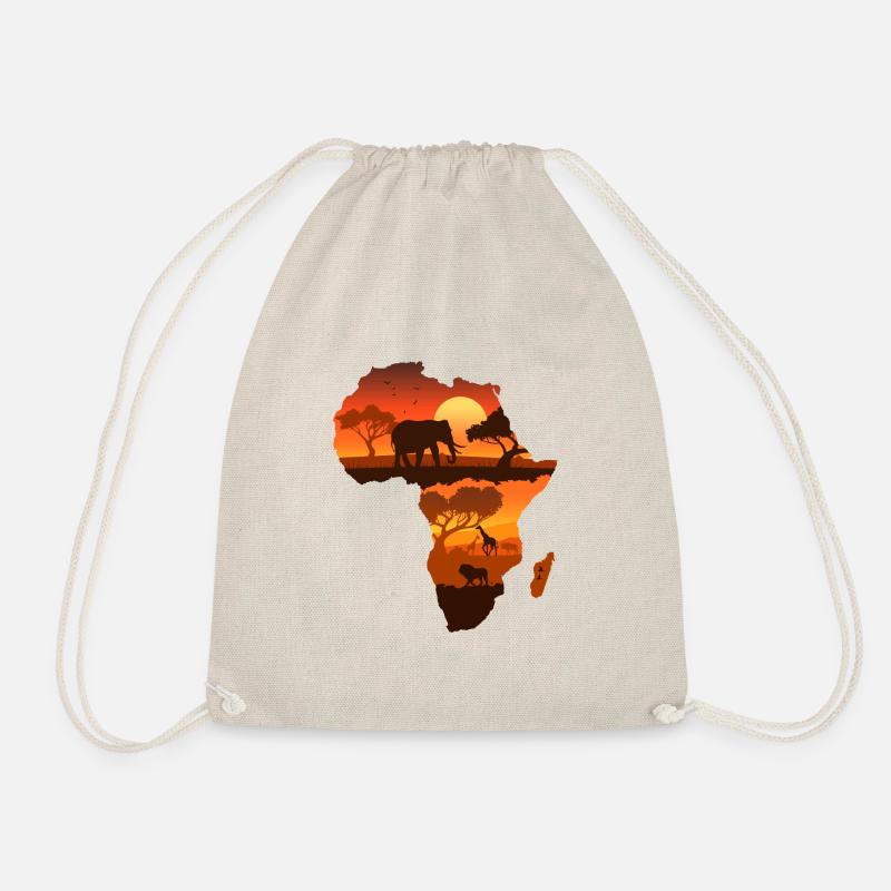 Africa Map - Drawstring Bag - nature