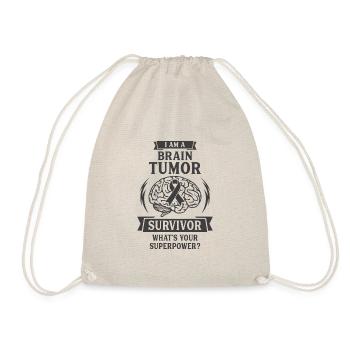 I am a Brain Tumor Survivor - Drawstring Bag - nature - Front
