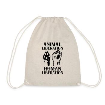 Libération animale Libération humaine - Sac de sport léger - nature - Devant