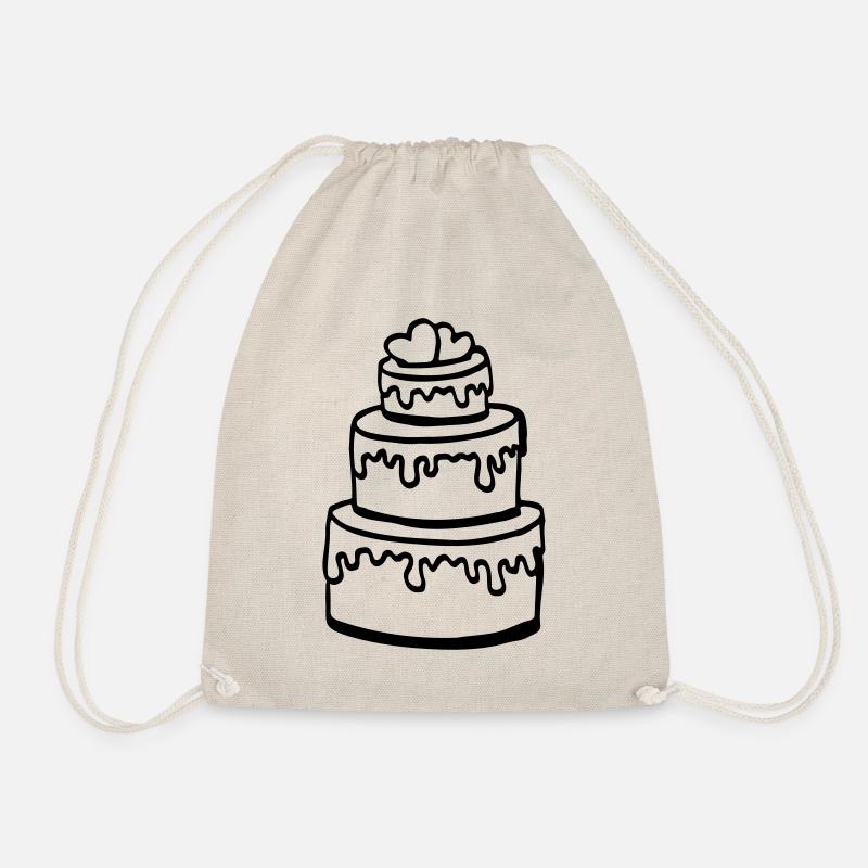 Gâteau de mariage cadeau de fête de mariage / mariage - Sac de sport léger - nature