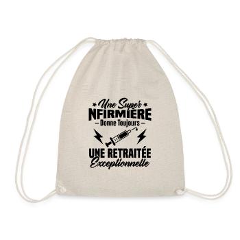 Humour infirmière retraitée, Cadeau retraite - Sac de sport léger - nature - Devant
