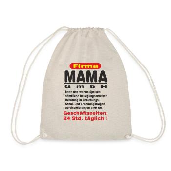 BD - Firma Mama Gmbh Geschäftszeiten 24h - Familie - Turnbeutel - Natur - Vorne