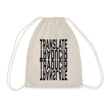 Traducir - Traducteur Espagnol Anglais - Sac de sport léger - nature - Devant