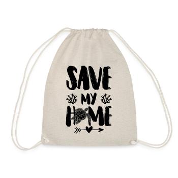 Sea Protection Ocean - Drawstring Bag - nature - Front